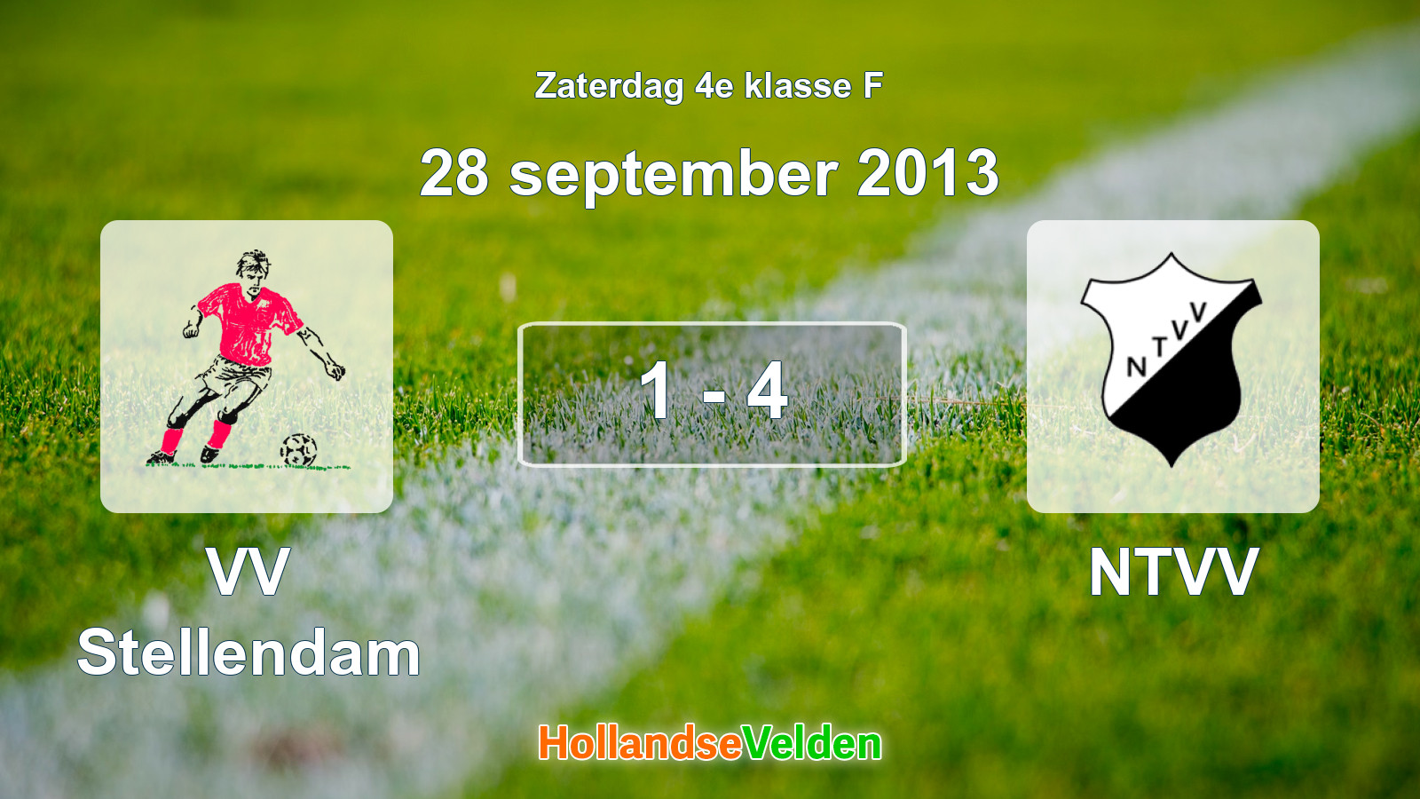 Gespeelde wedstrijd: VV Stellendam - NTVV 1 - 4 (28 september 2013)