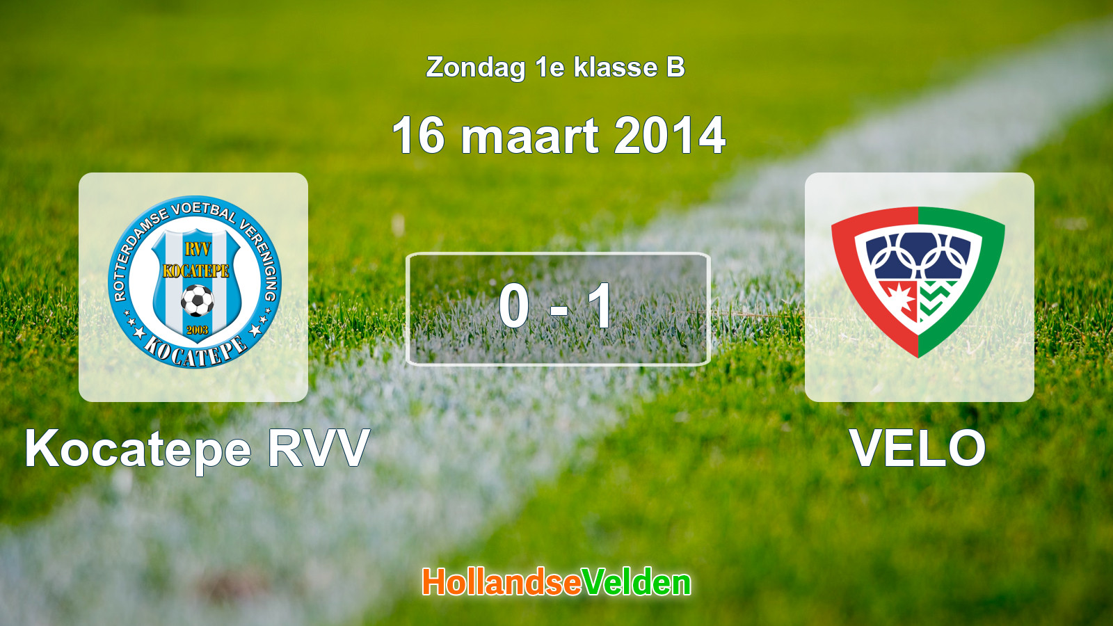 Gespeelde wedstrijd: Kocatepe RVV - VELO 0 - 1 (16 maart 2014)