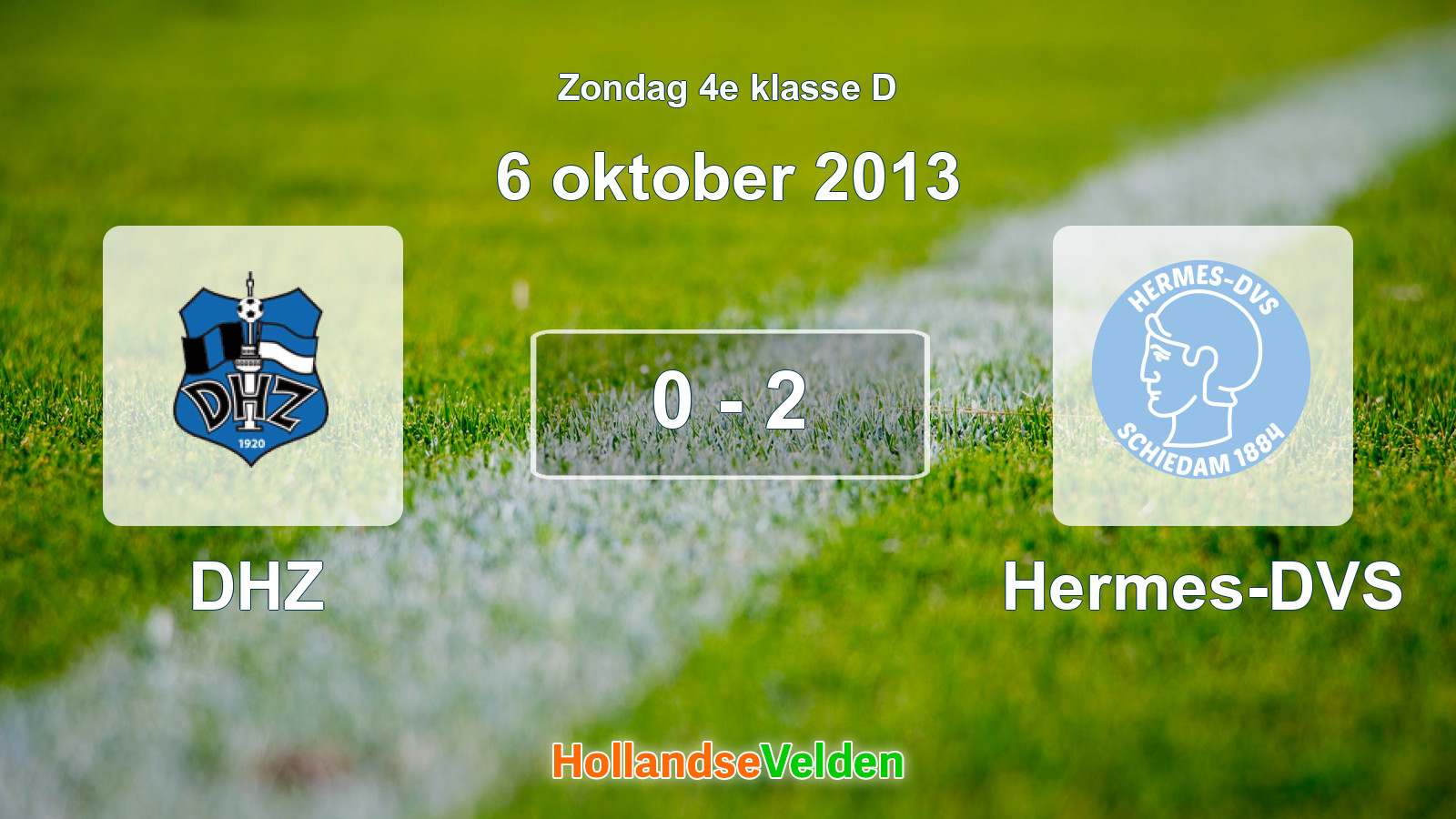 Gespeelde wedstrijd: DHZ - Hermes-DVS 0 - 2 (6 oktober 2013)