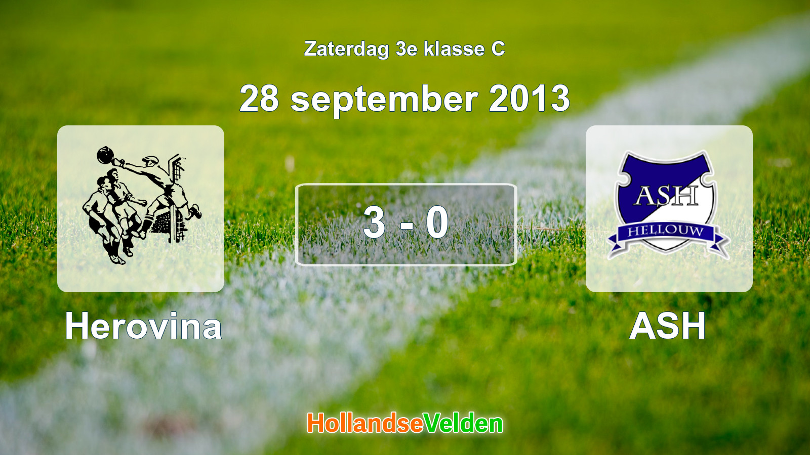 Gespeelde wedstrijd: Herovina - ASH 3 - 0 (28 september 2013)