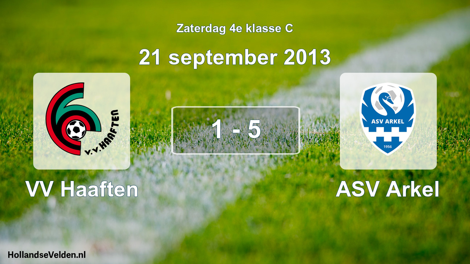 Gespeelde wedstrijd: VV Haaften - ASV Arkel 1 - 5 (21 september 2013)