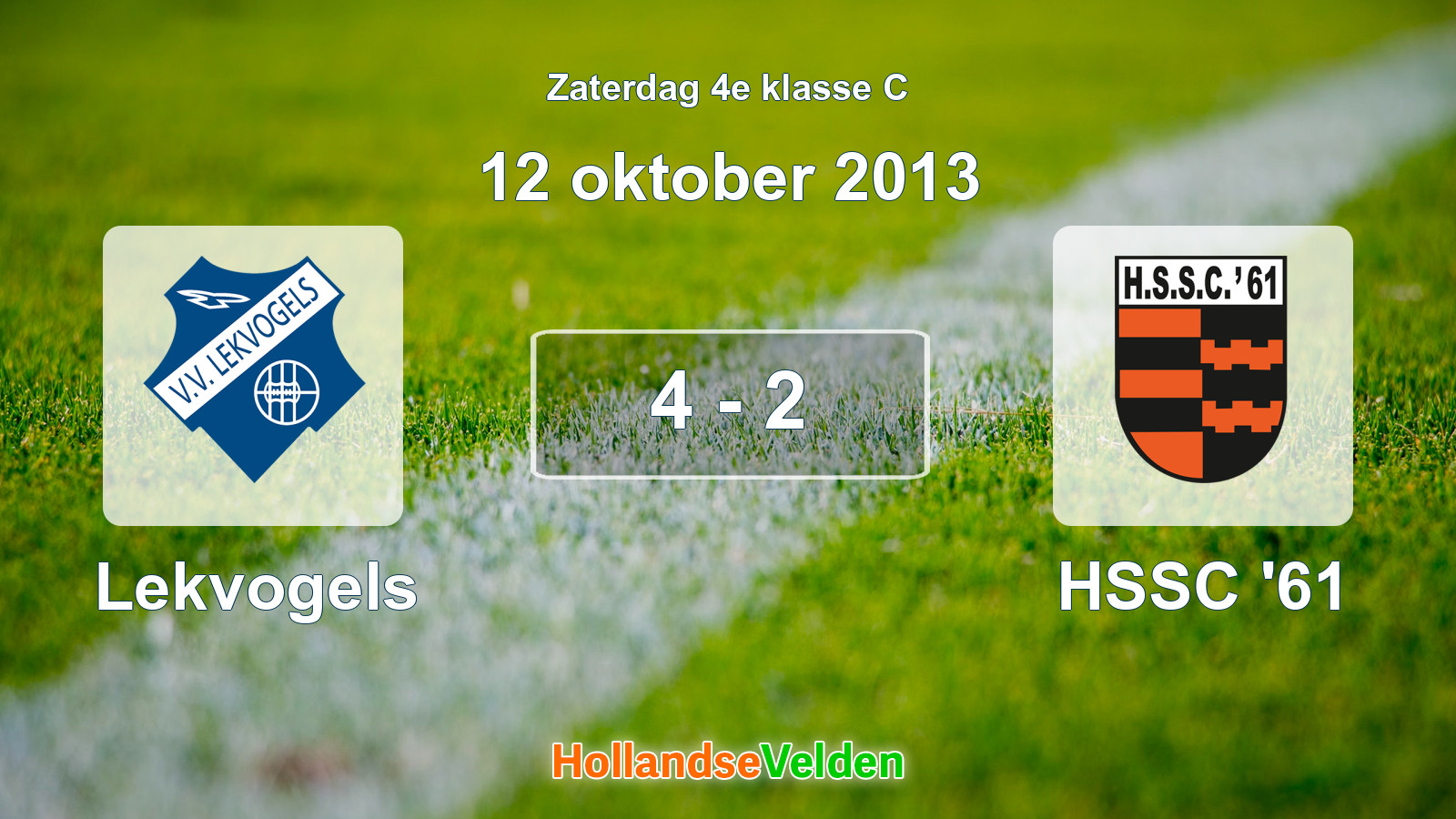 Gespeelde wedstrijd: Lekvogels - HSSC '61 4 - 2 (12 oktober 2013)