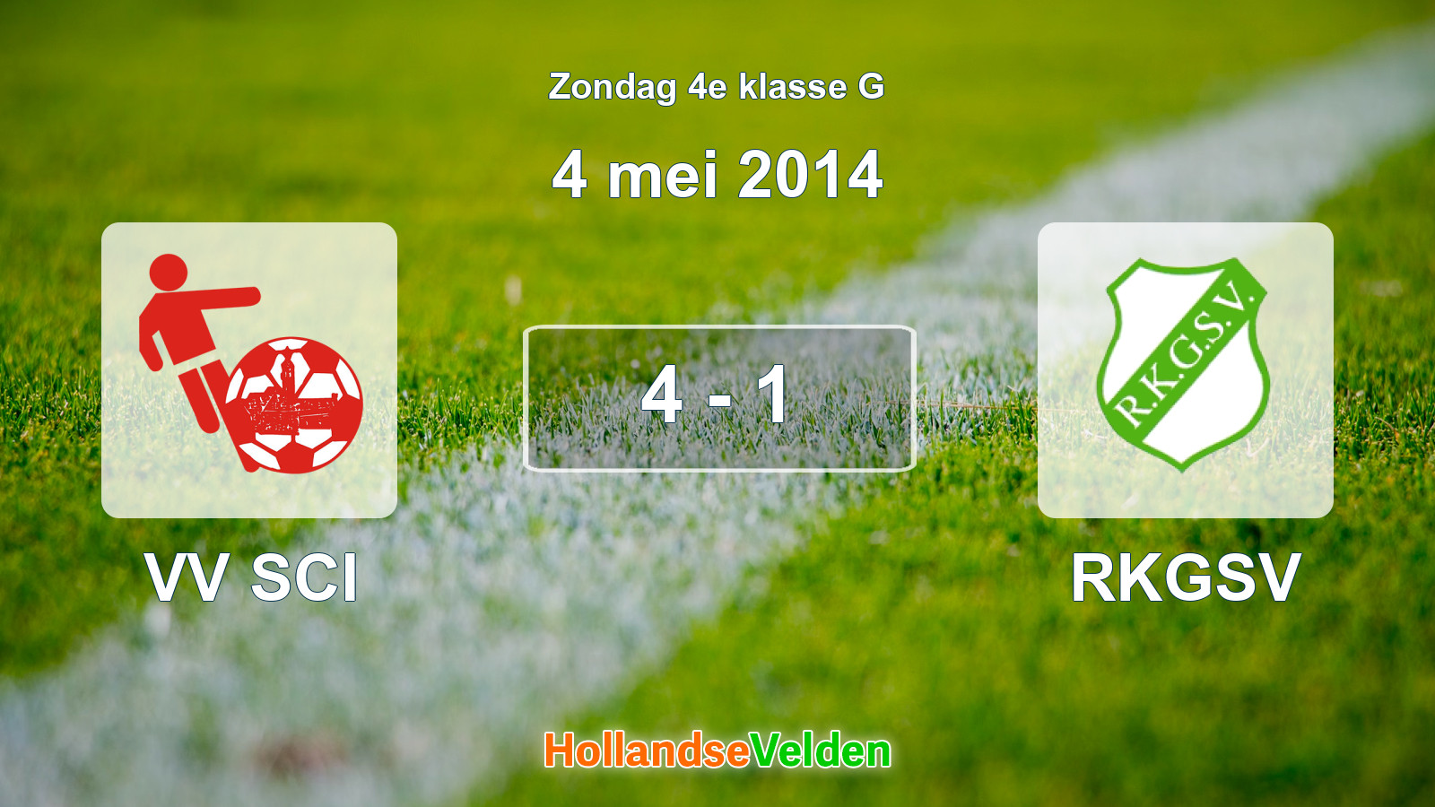 Gespeelde wedstrijd: VV SCI - RKGSV 4 - 1 (4 mei 2014)