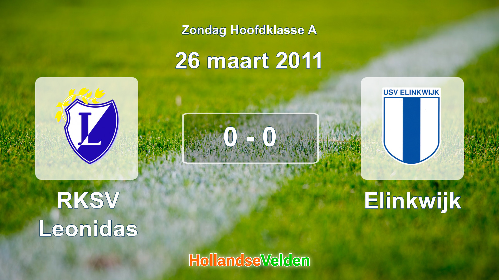 Gespeelde wedstrijd: RKSV Leonidas - Elinkwijk 0 - 0 (26 maart 2011)