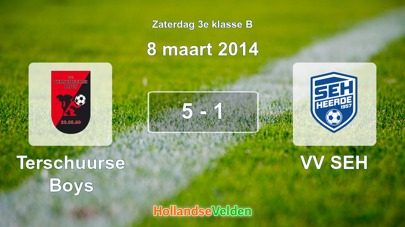 Gespeelde wedstrijd: Terschuurse Boys - VV SEH 5 - 1 (8 maart 2014)