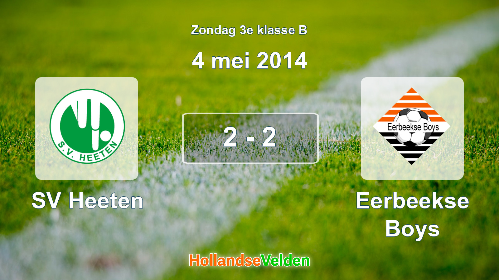 Gespeelde wedstrijd: SV Heeten - Eerbeekse Boys 2 - 2 (4 mei 2014)