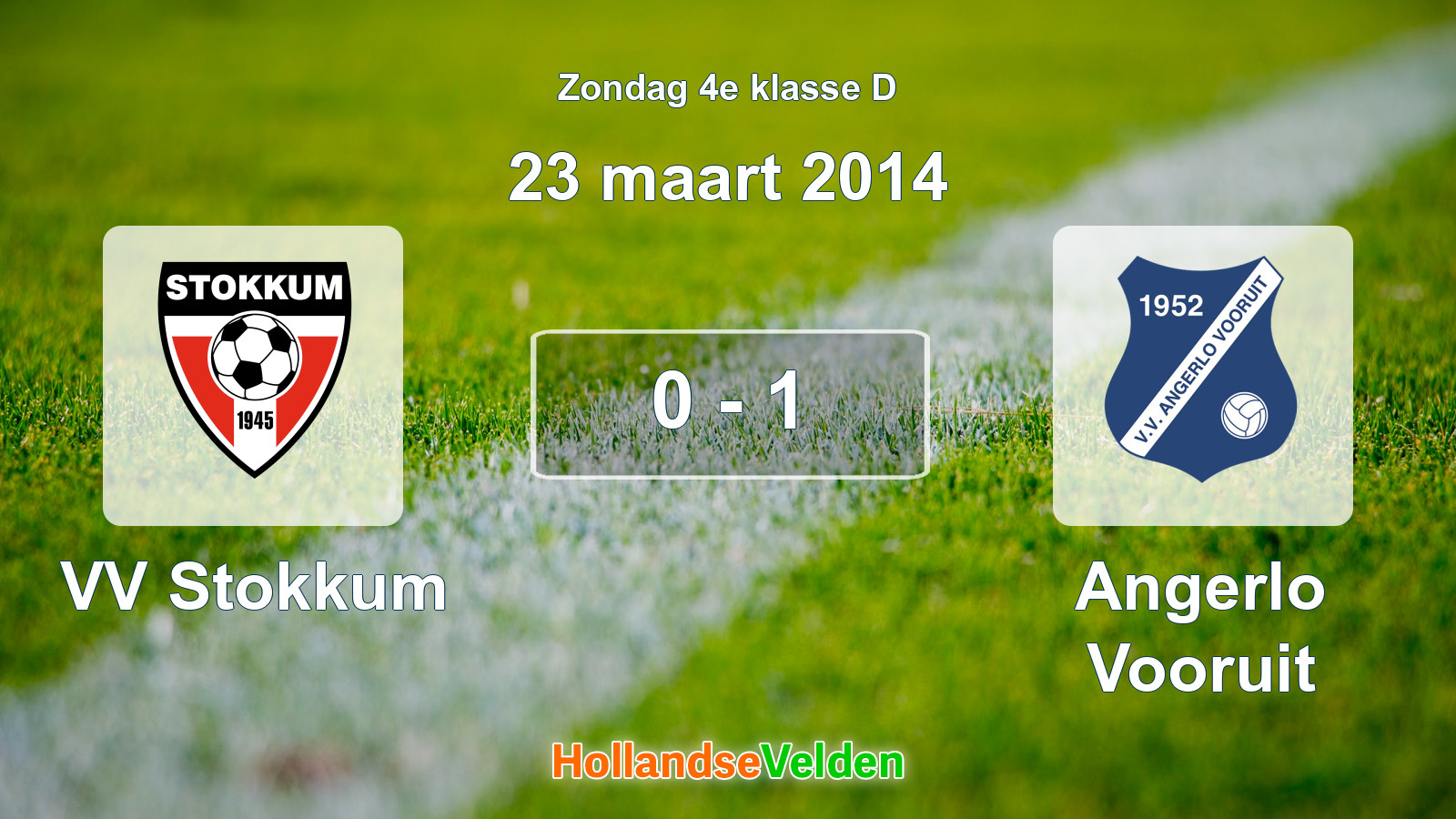 Gespeelde wedstrijd: VV Stokkum - Angerlo Vooruit 0 - 1 (23 maart 2014)
