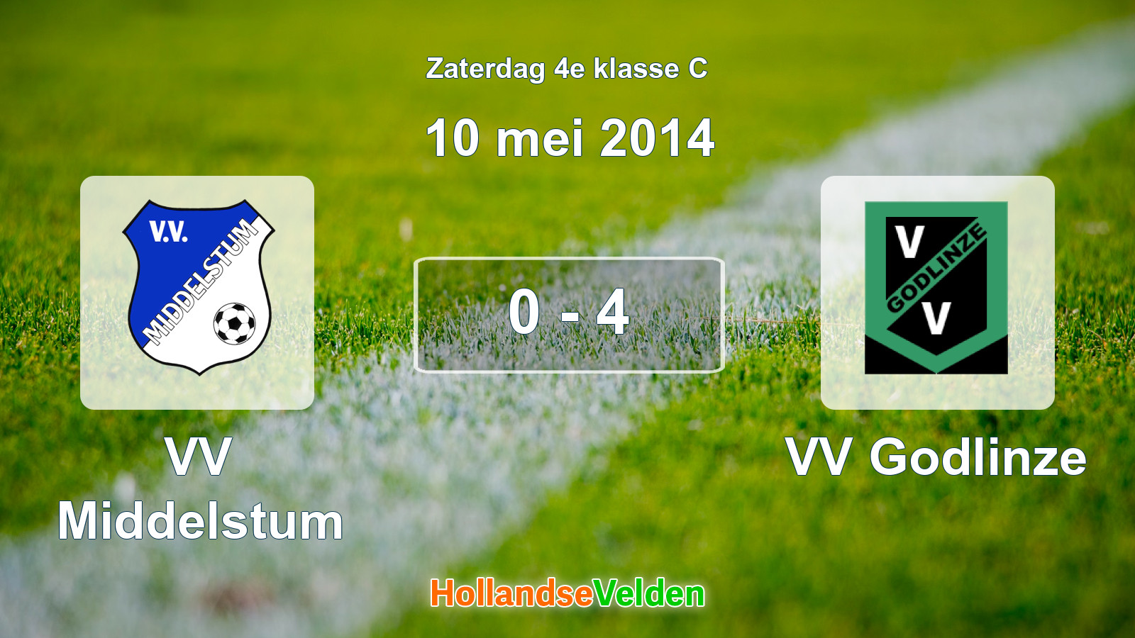 Gespeelde wedstrijd: VV Middelstum - VV Godlinze 0 - 4 (10 mei 2014)