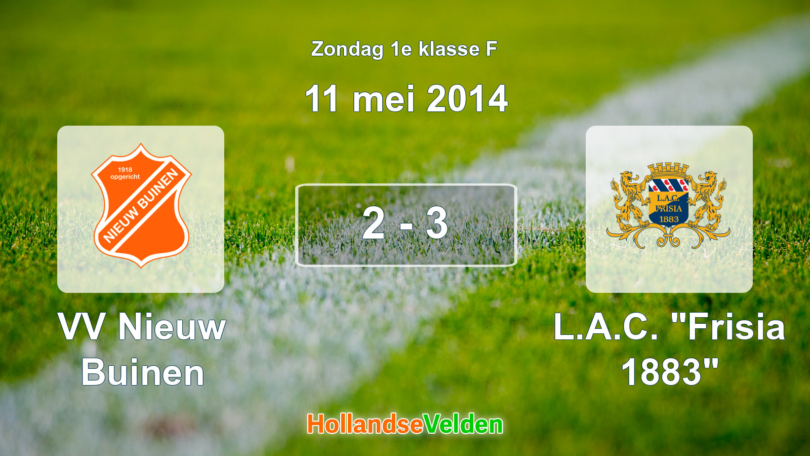 Gespeelde wedstrijd: VV Nieuw Buinen - L.A.C. 