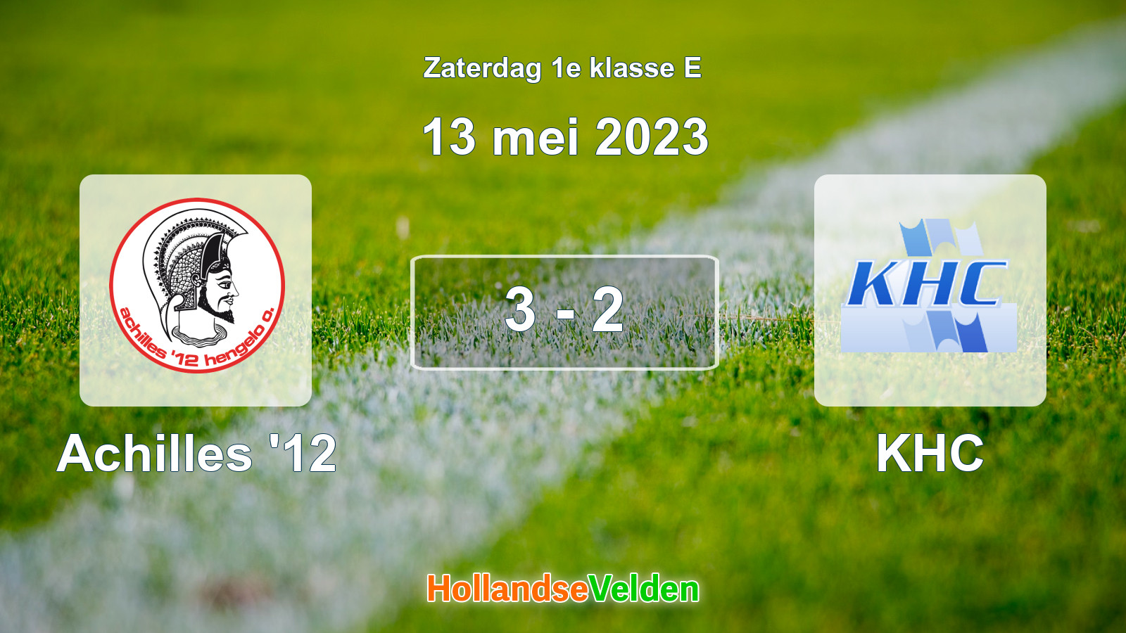 Gespeelde wedstrijd: Achilles '12 - KHC 3 - 2 (13 mei 2023)
