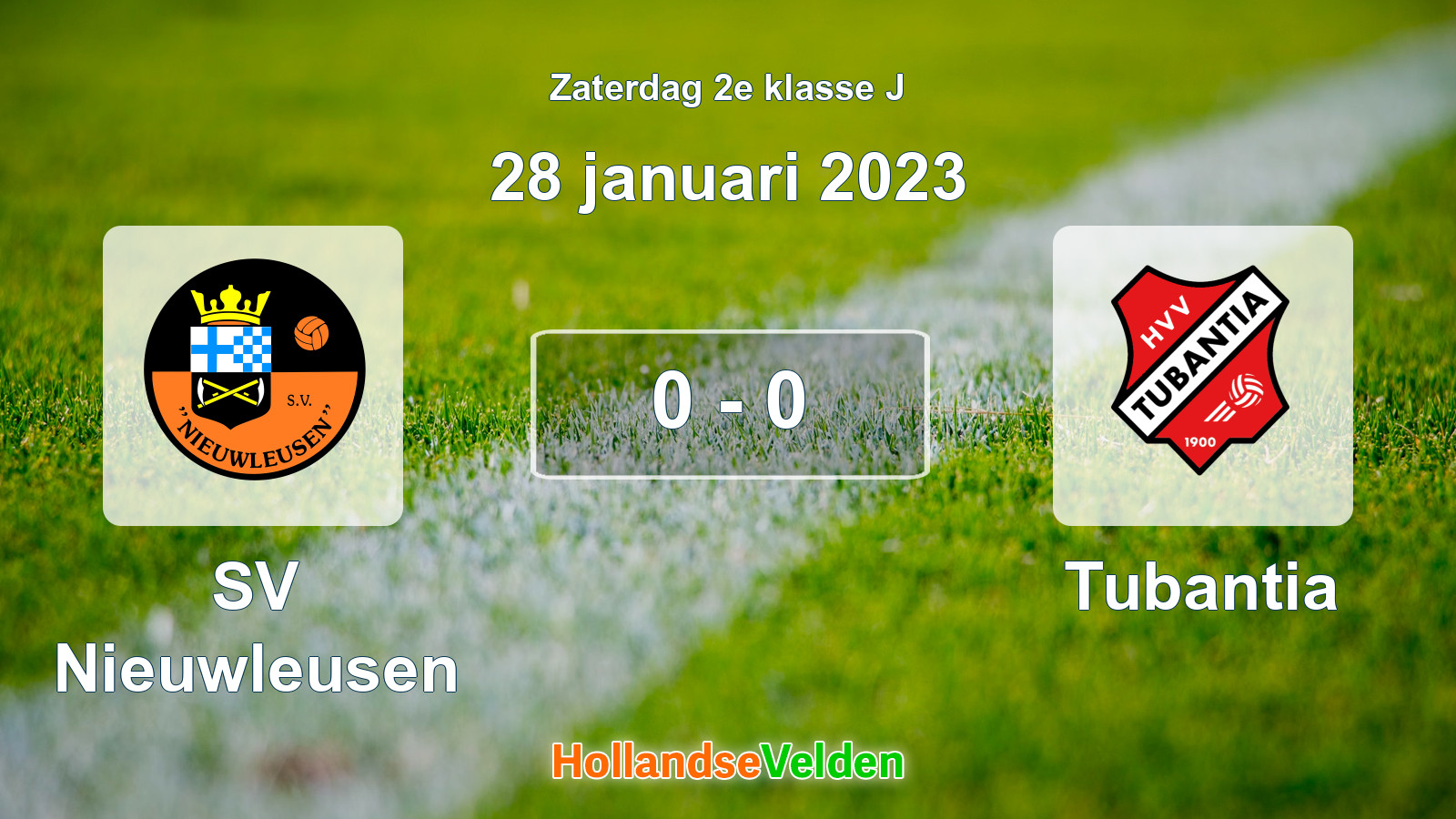 Gespeelde wedstrijd: SV Nieuwleusen - Tubantia 0 - 0 (28 januari 2023)