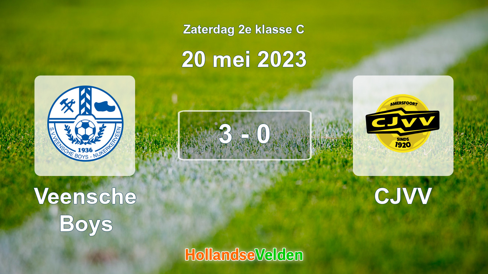 Gespeelde wedstrijd: Veensche Boys - CJVV 3 - 0 (20 mei 2023)