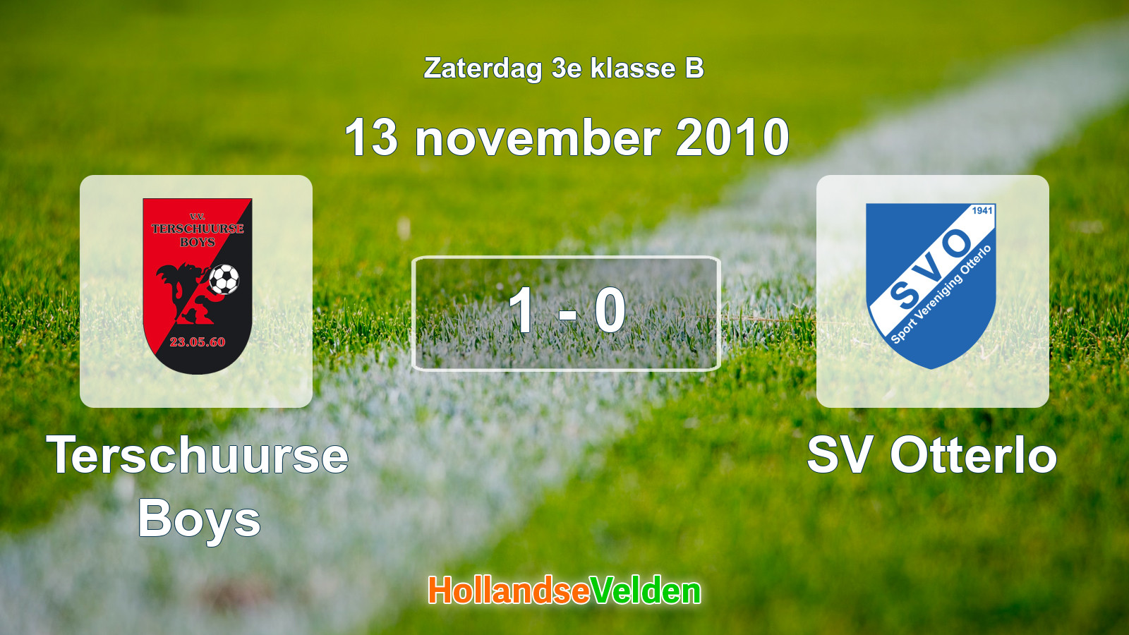 Gespeelde wedstrijd: Terschuurse Boys - SV Otterlo 1 - 0 (13 november 2010)