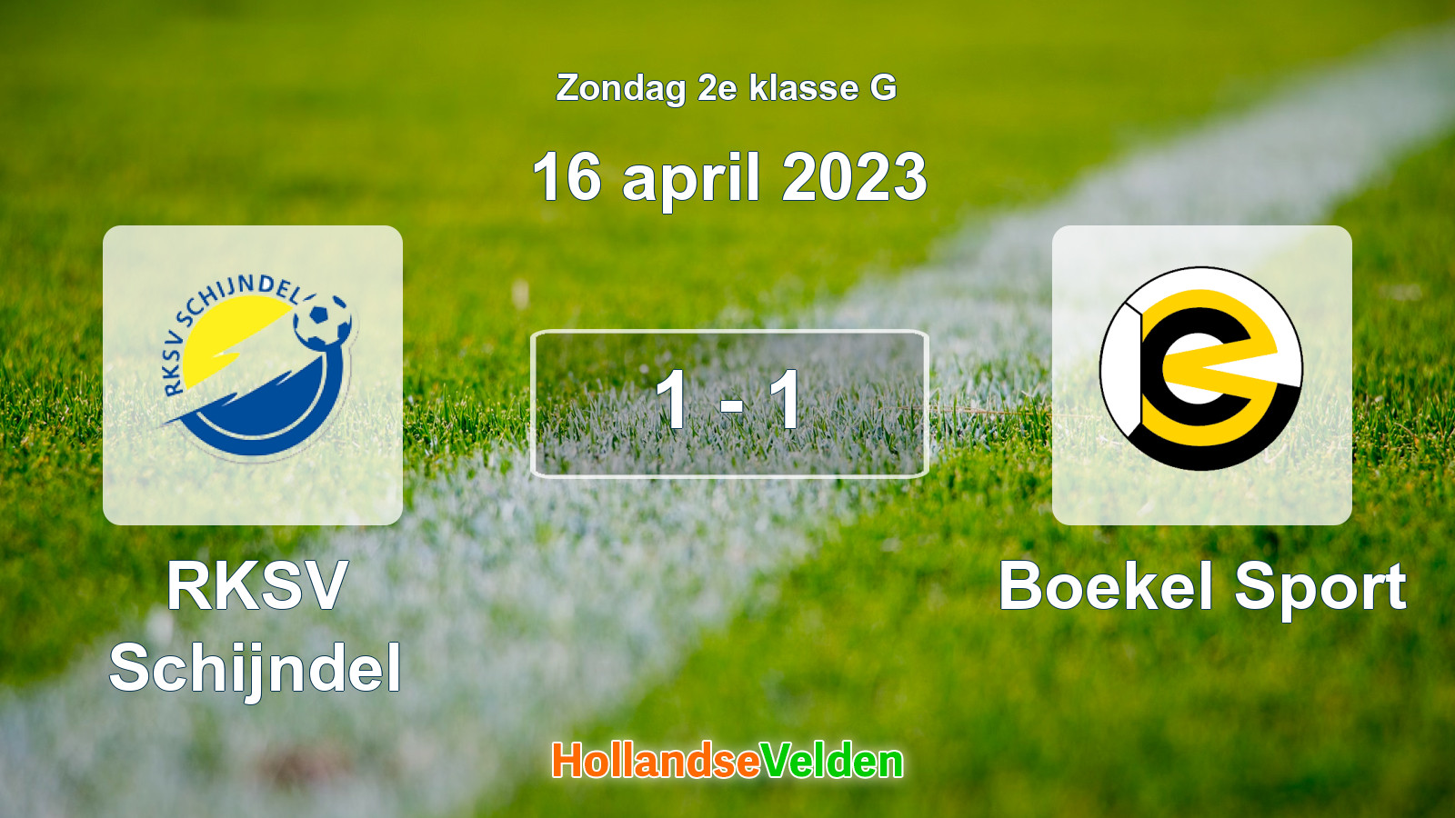 Gespeelde wedstrijd: RKSV Schijndel - Boekel Sport 1 - 1 (16 april 2023)