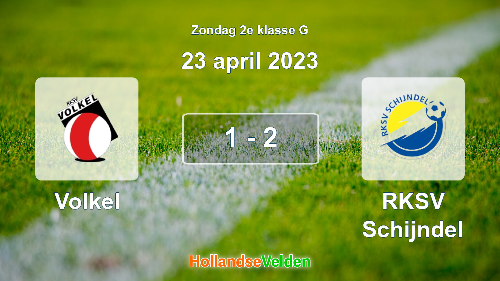 Gespeelde wedstrijd: Volkel - RKSV Schijndel 1 - 2 (23 april 2023)