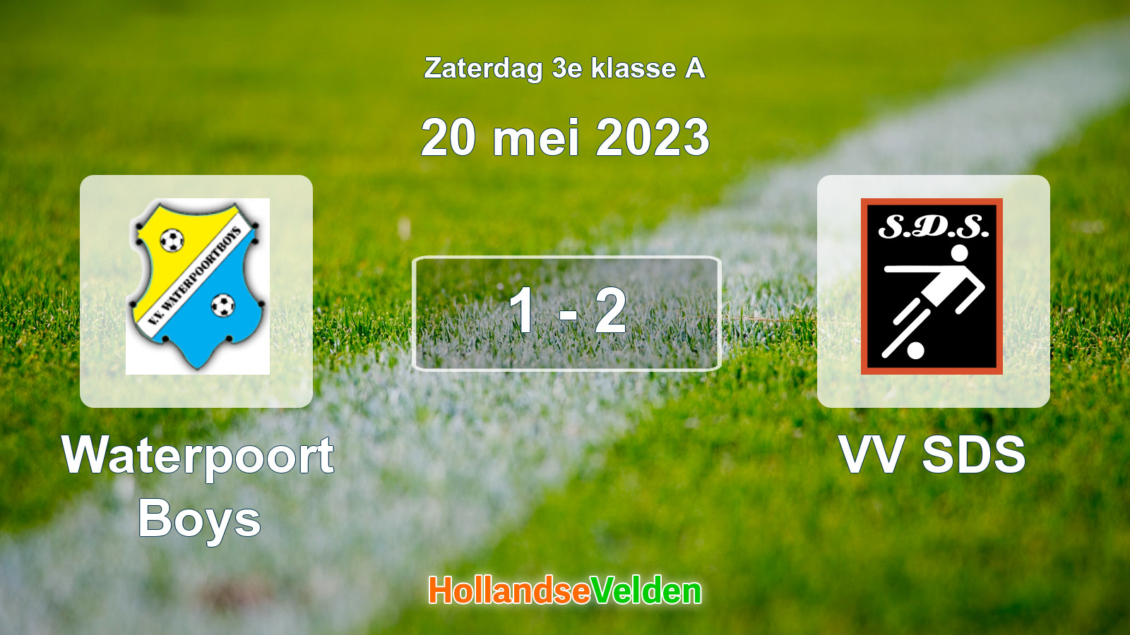 Gespeelde wedstrijd: Waterpoort Boys - VV SDS 1 - 2 (20 mei 2023)