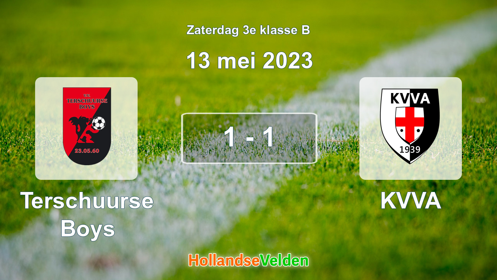 Gespeelde wedstrijd: Terschuurse Boys - KVVA 1 - 1 (13 mei 2023)