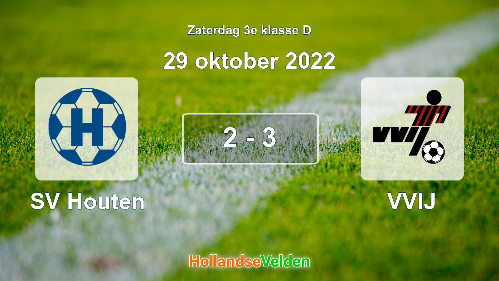 Gespeelde wedstrijd: SV Houten - VVIJ 2 - 3 (29 oktober 2022)