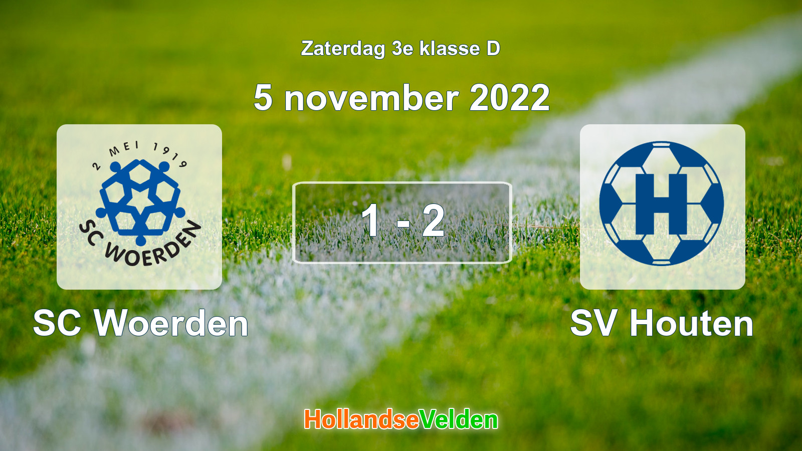 Gespeelde wedstrijd: SC Woerden - SV Houten 1 - 2 (5 november 2022)