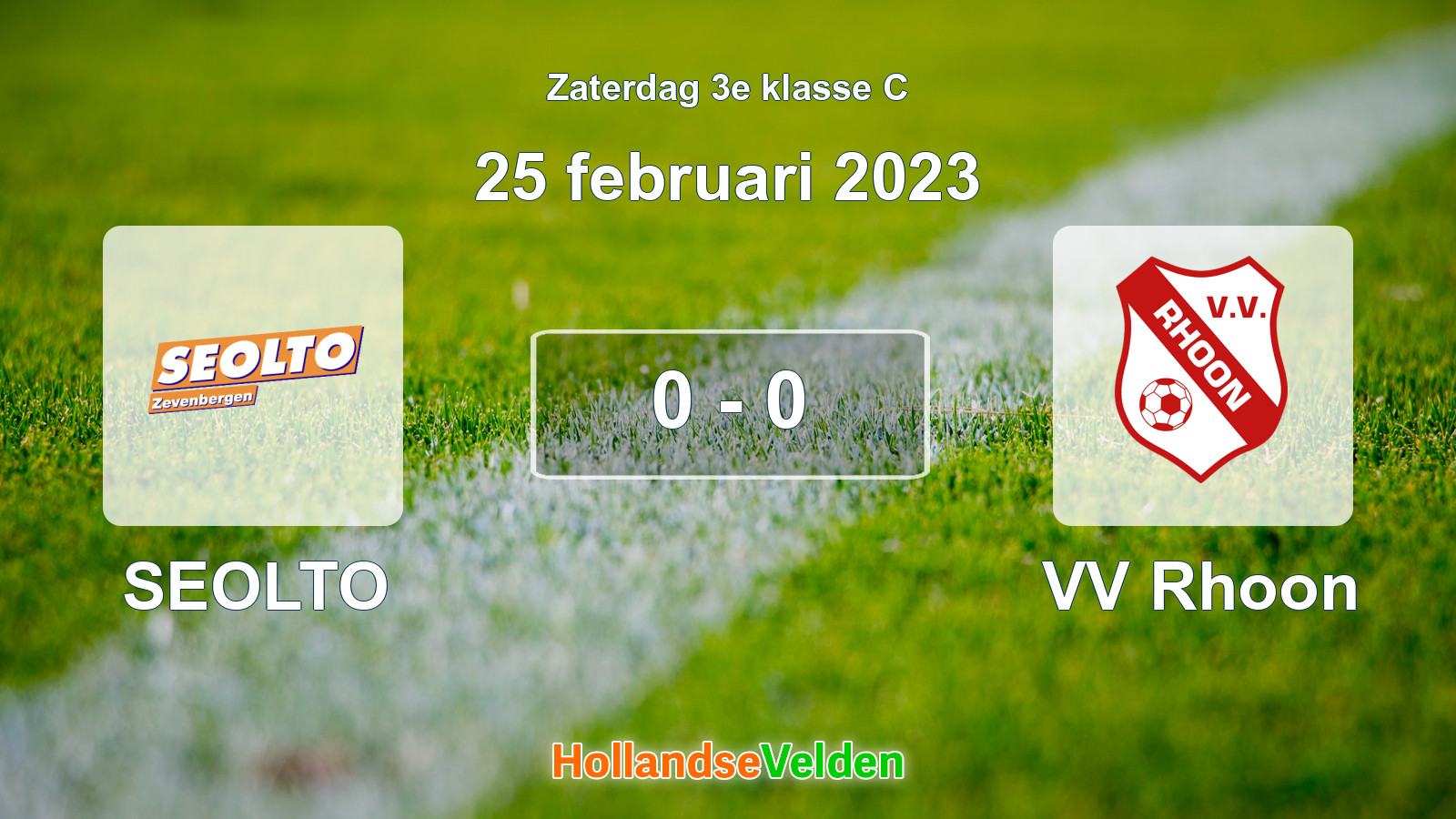 Gespeelde wedstrijd: SEOLTO - VV Rhoon 0 - 0 (25 februari 2023)