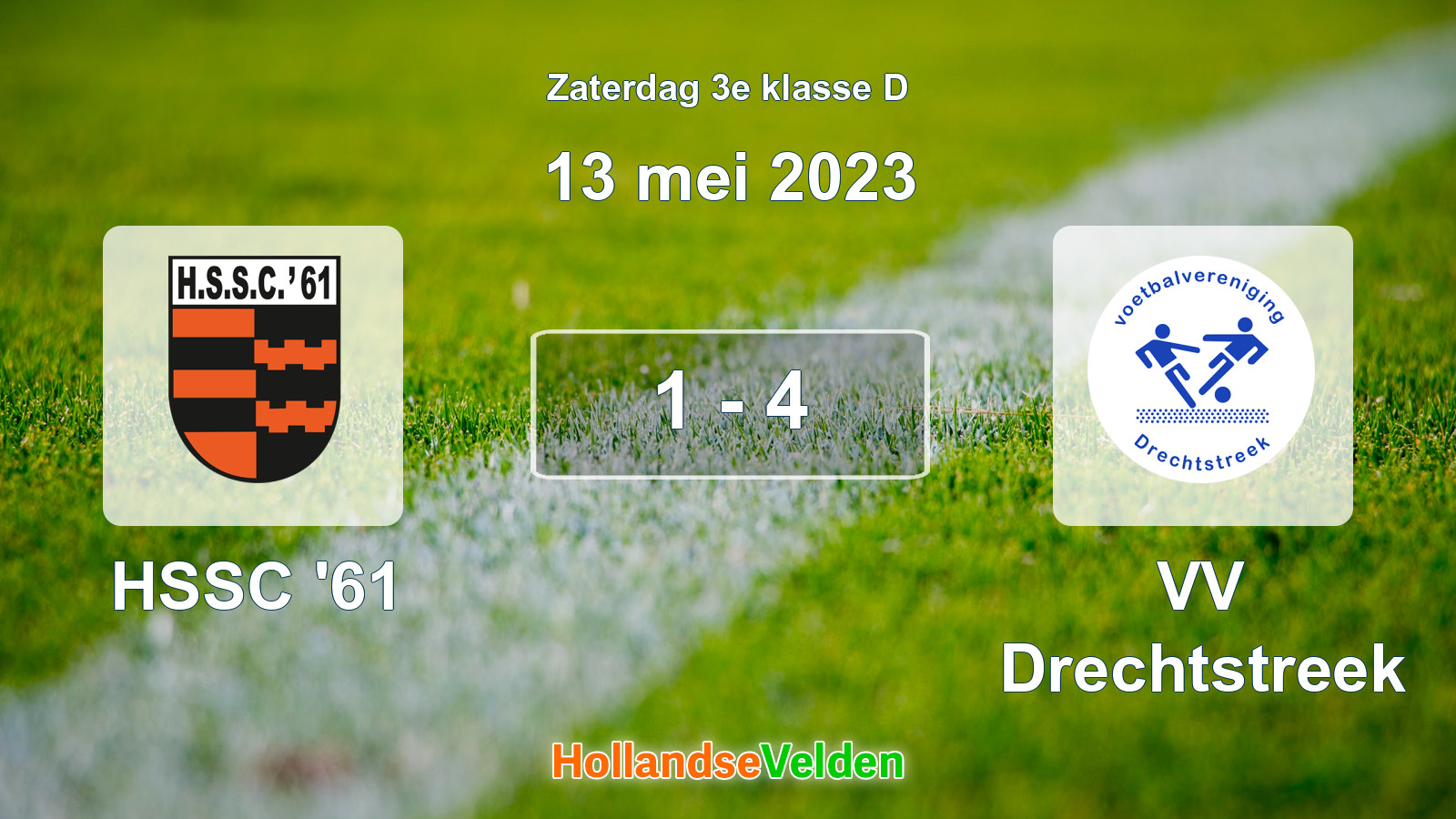 Gespeelde wedstrijd: HSSC '61 - VV Drechtstreek 1 - 4 (13 mei 2023)