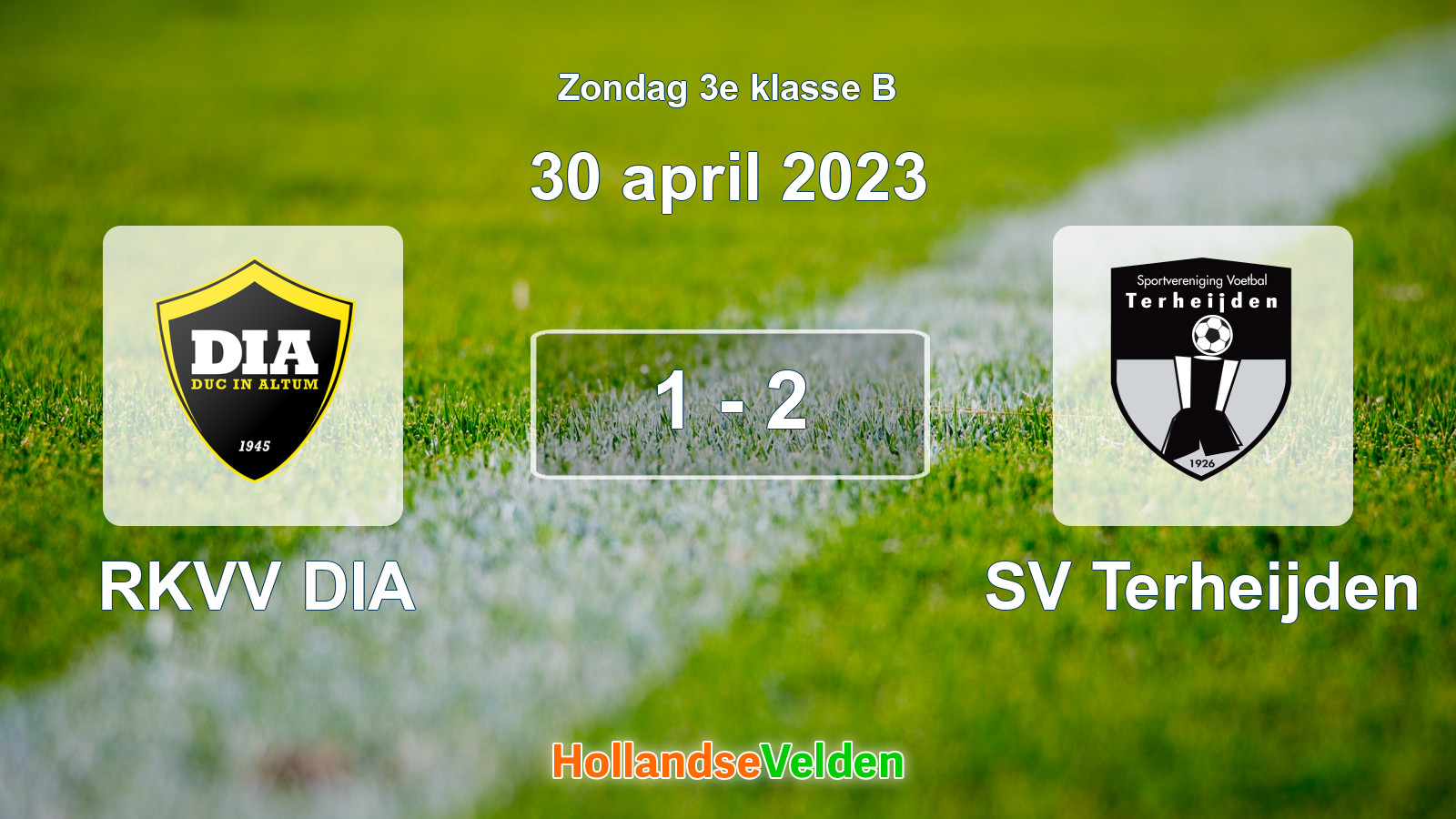 Gespeelde wedstrijd: RKVV DIA - SV Terheijden 1 - 2 (30 april 2023)