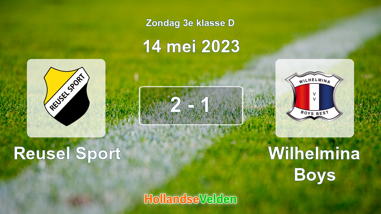 Gespeelde wedstrijd: Reusel Sport - Wilhelmina Boys 2 - 1 (14 mei 2023)