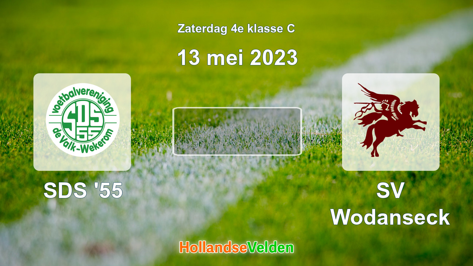 Geplande wedstrijd: SDS '55 - SV Wodanseck (13 mei 2023)