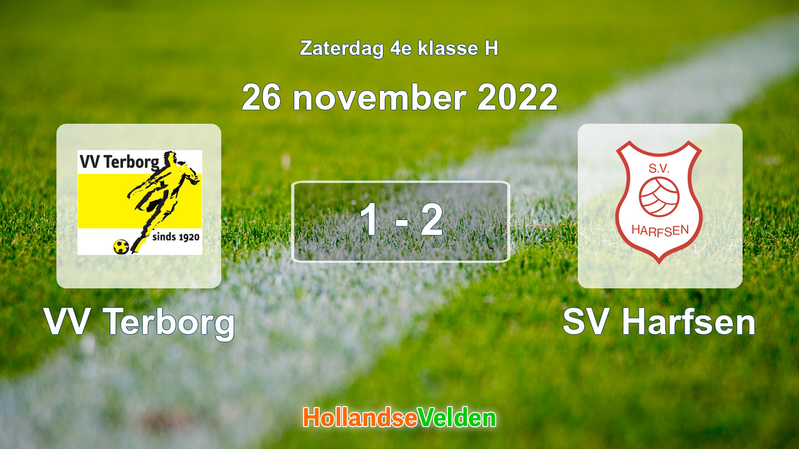 Gespeelde wedstrijd: VV Terborg - SV Harfsen 1 - 2 (26 november 2022)