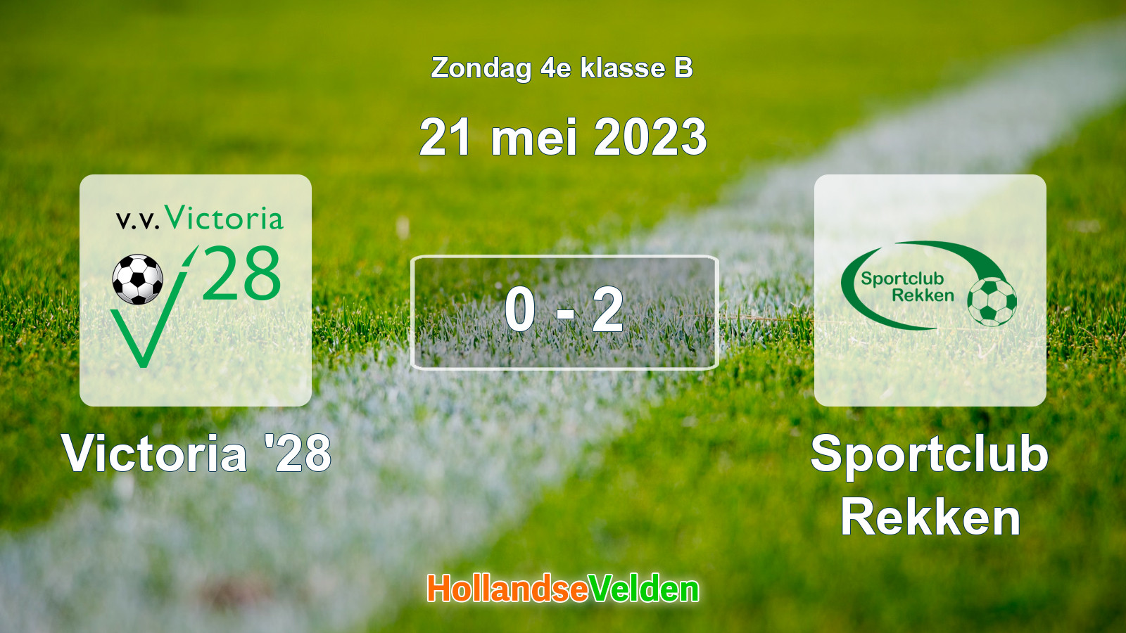 Gespeelde wedstrijd: Victoria '28 - Sportclub Rekken 0 - 2 (21 mei 2023)