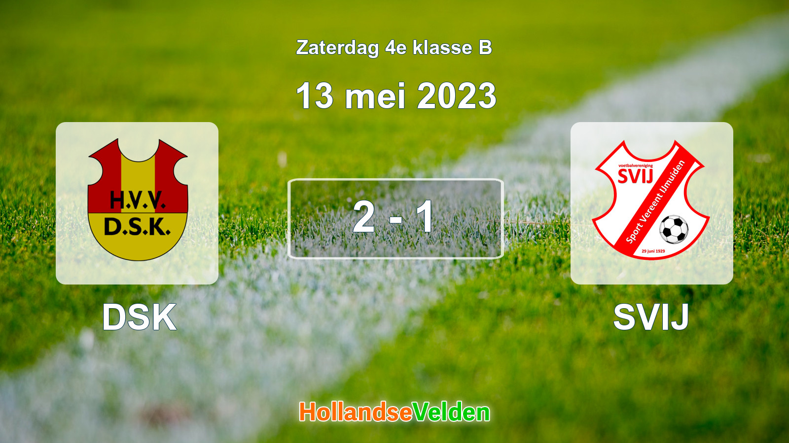 Gespeelde wedstrijd: DSK - SVIJ 2 - 1 (13 mei 2023)