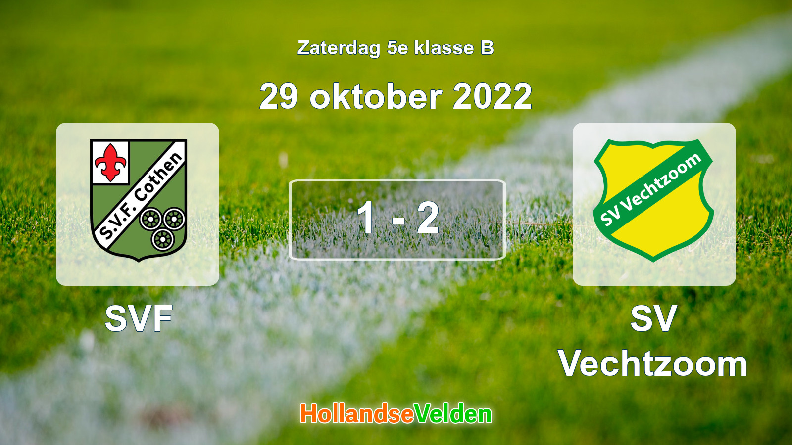Gespeelde wedstrijd: SVF - SV Vechtzoom 1 - 2 (29 oktober 2022)
