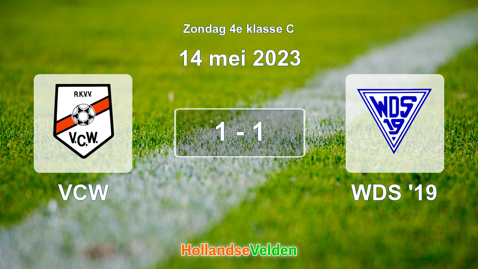 Gespeelde wedstrijd: VCW - WDS '19 1 - 1 (14 mei 2023)