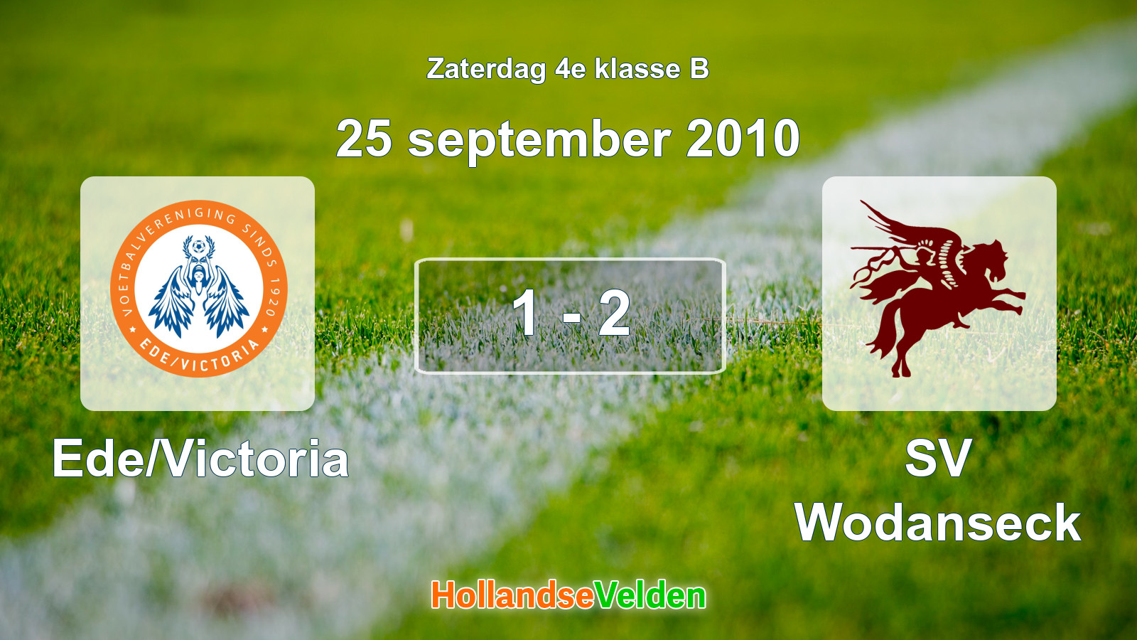 Gespeelde wedstrijd: Ede/Victoria - SV Wodanseck 1 - 2 (25 september 2010)