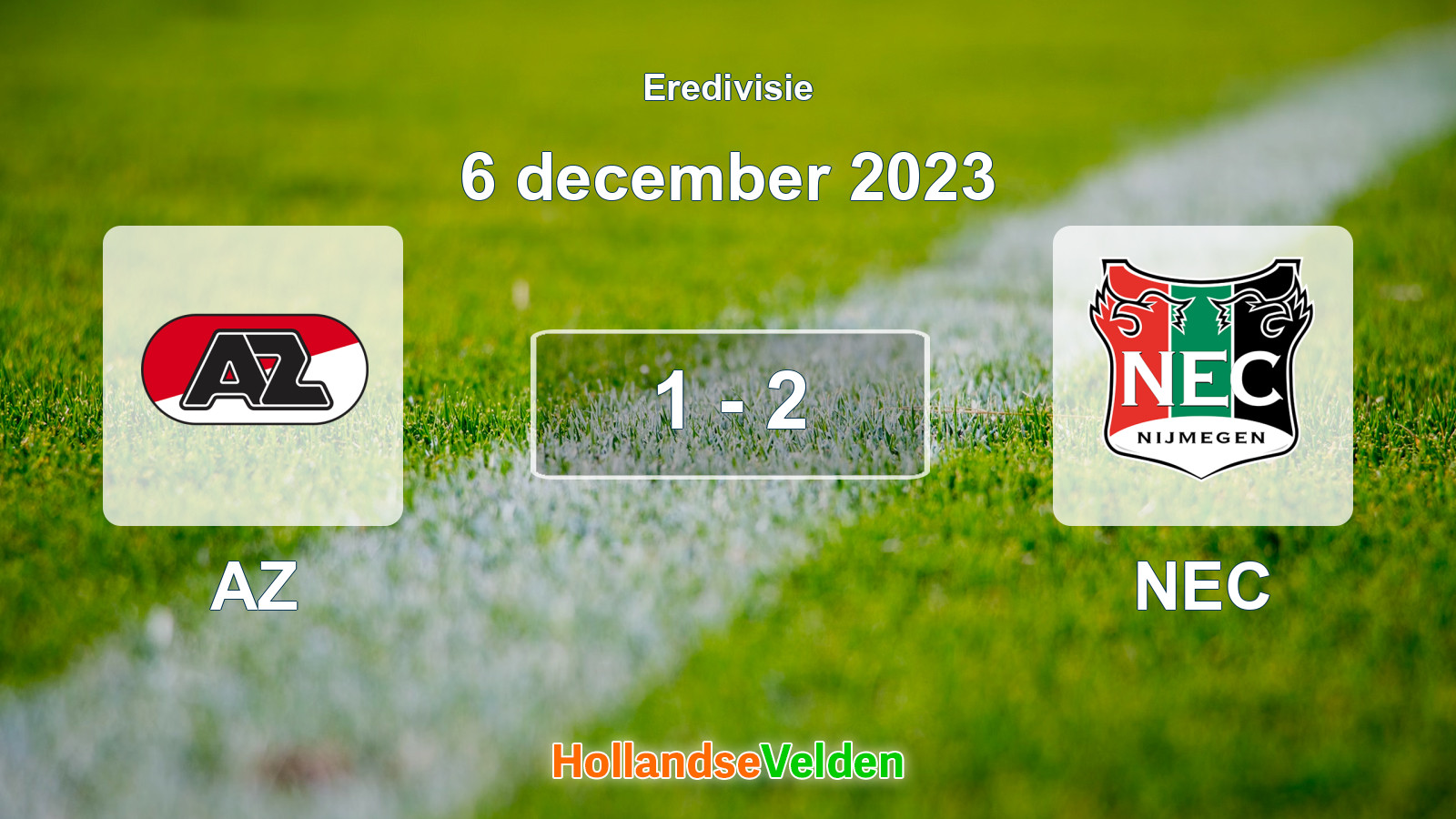 Gespeelde wedstrijd: AZ - NEC 1 - 2 (6 december 2023)
