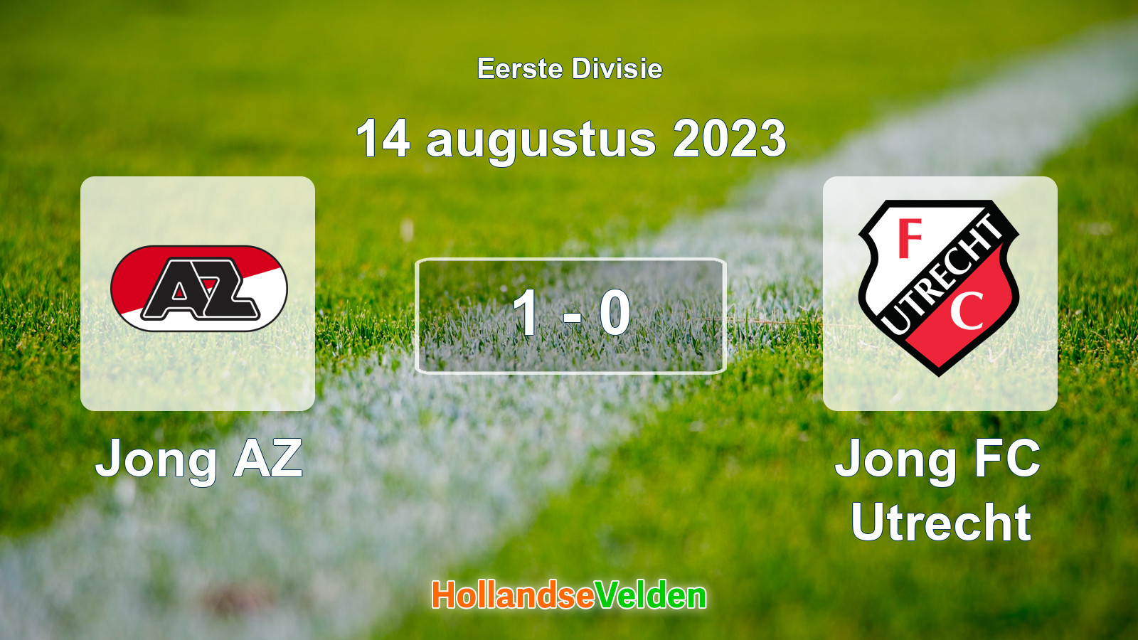 Gespeelde wedstrijd: Jong AZ - Jong FC Utrecht 1 - 0 (14 augustus 2023)