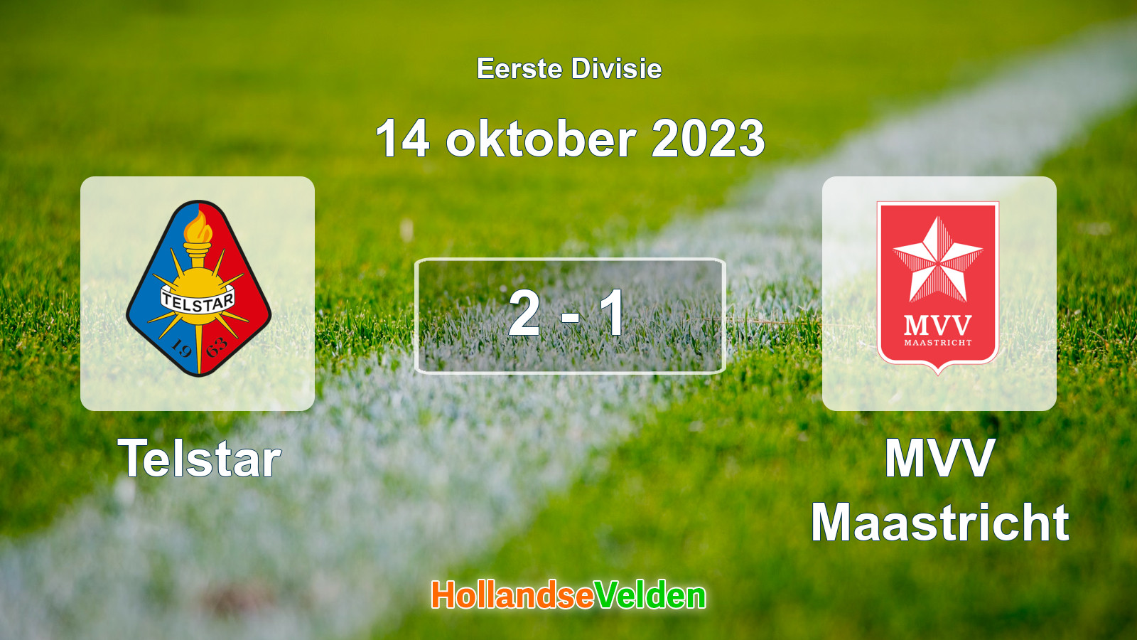 Gespeelde wedstrijd: Telstar - MVV Maastricht 2 - 1 (14 oktober 2023)