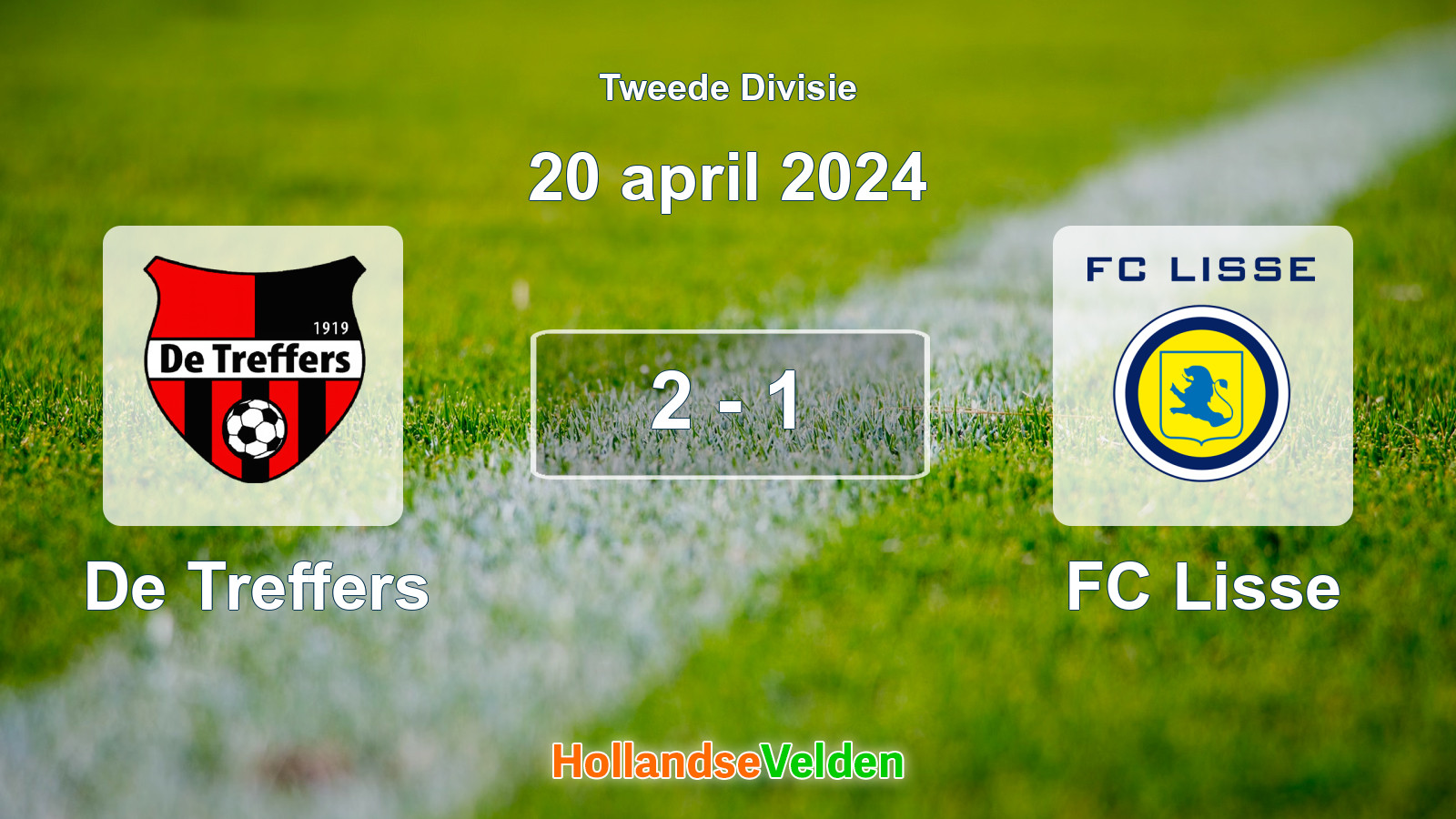 Gespeelde wedstrijd: De Treffers - FC Lisse 2 - 1 (20 april 2024)