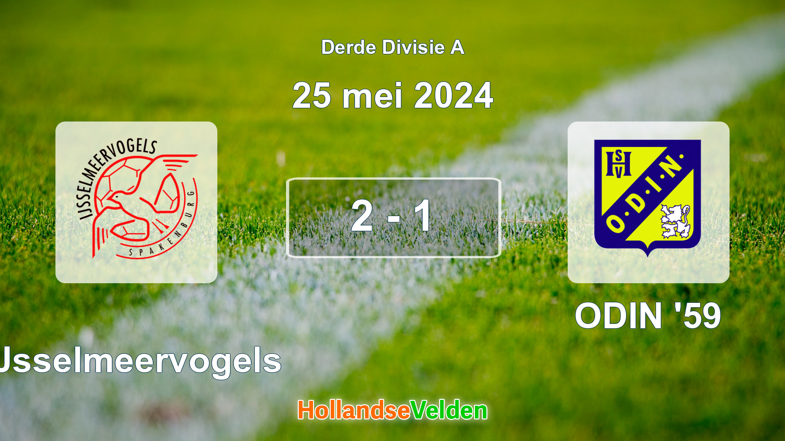 Gespeelde wedstrijd: IJsselmeervogels - ODIN '59 2 - 1 (25 mei 2024)