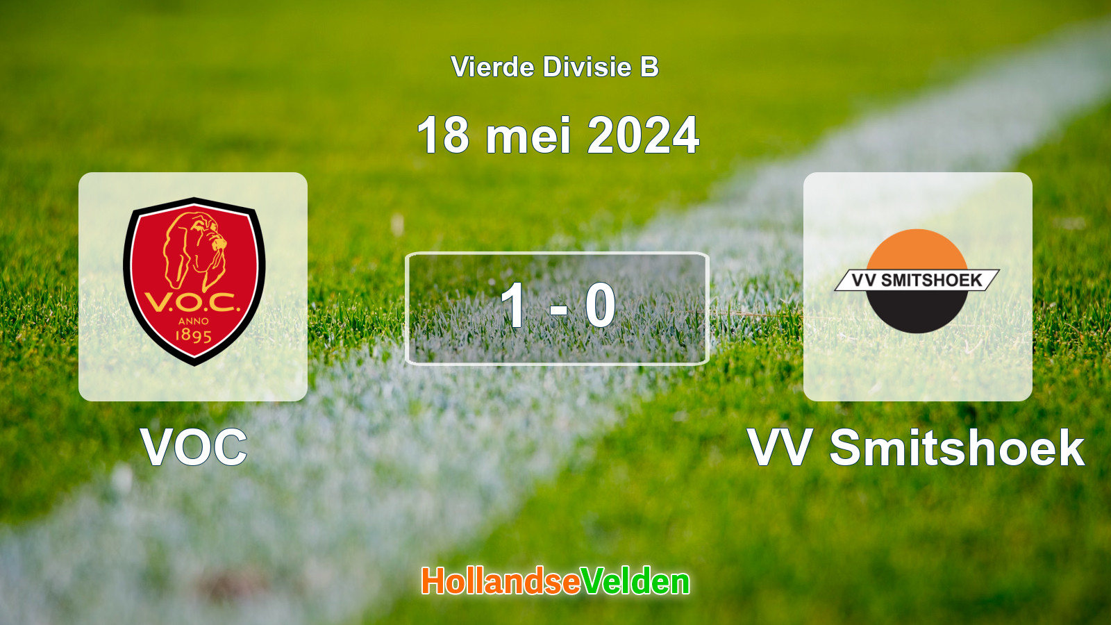 Gespeelde wedstrijd: VOC - VV Smitshoek 1 - 0 (18 mei 2024)
