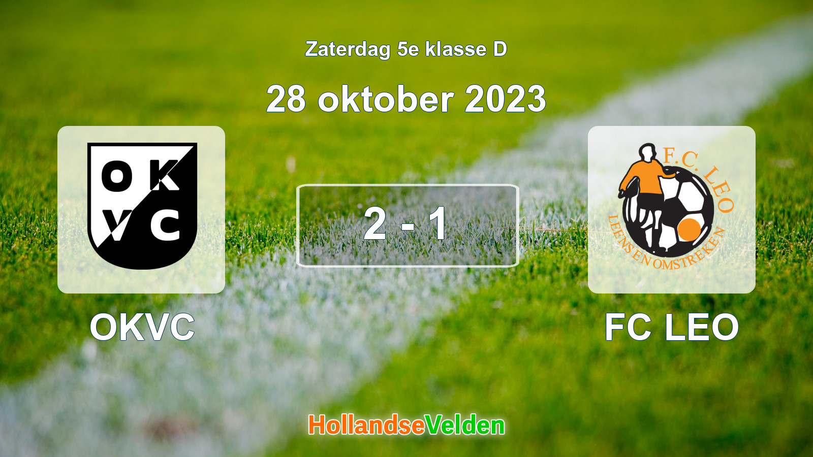 Gespeelde wedstrijd: OKVC - FC LEO 2 - 1 (28 oktober 2023)