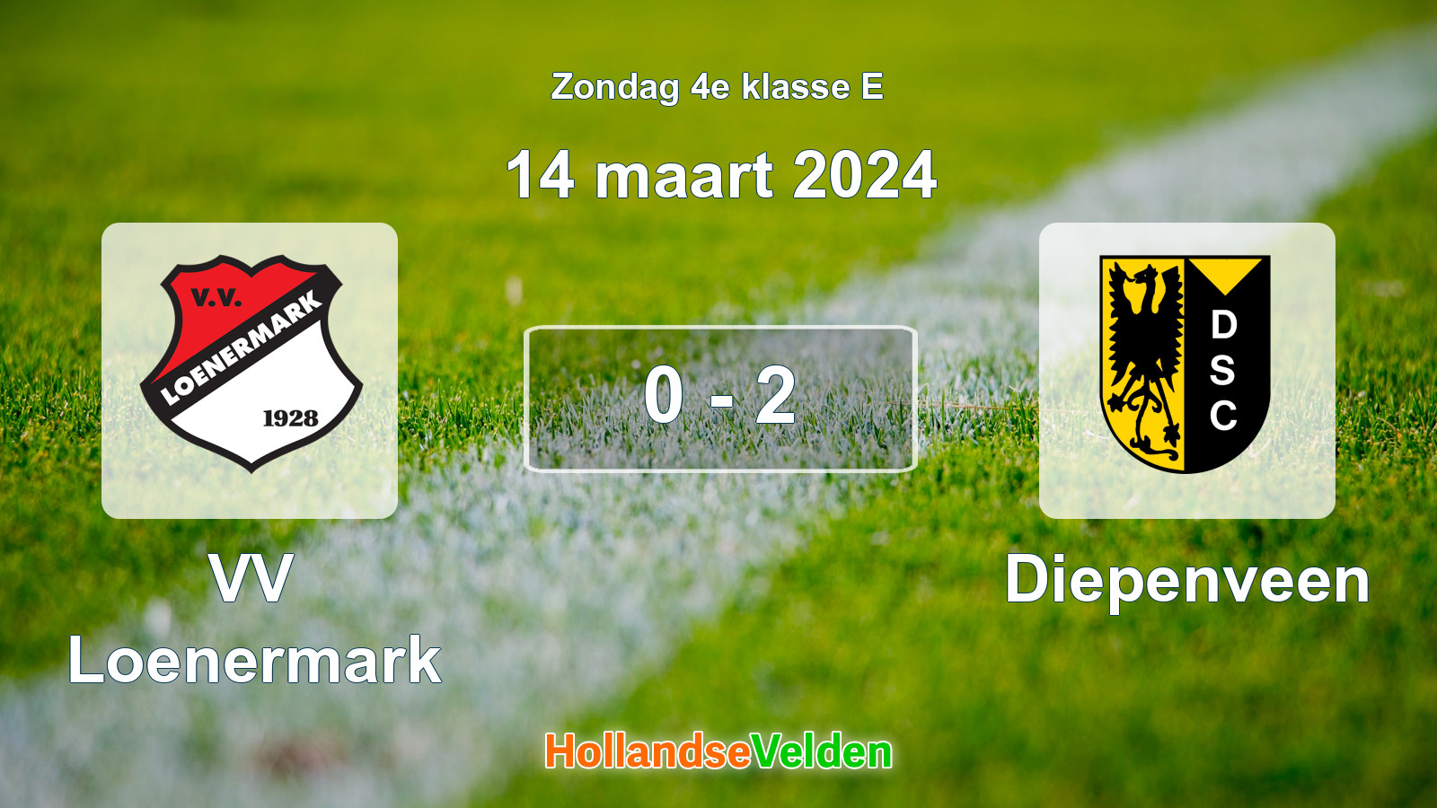 Gespeelde wedstrijd: VV Loenermark - Diepenveen 0 - 2 (14 maart 2024)