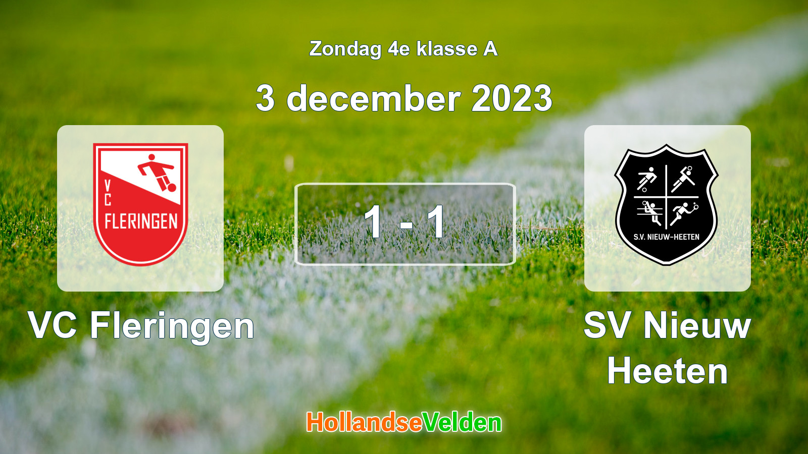 Gespeelde wedstrijd: VC Fleringen - SV Nieuw Heeten 1 - 1 (3 december 2023)