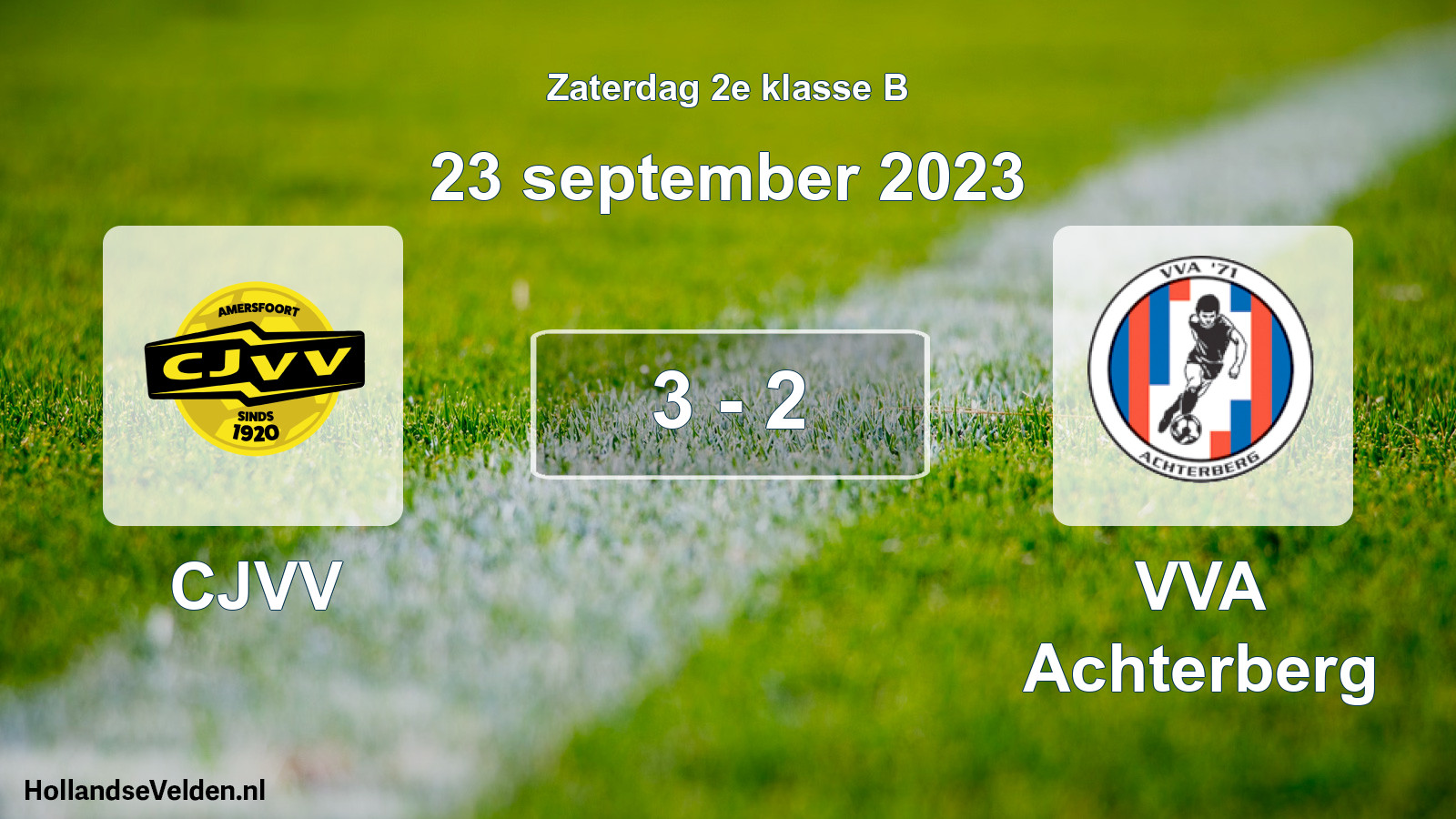 Gespeelde wedstrijd: CJVV - VVA Achterberg 3 - 2 (23 september 2023)
