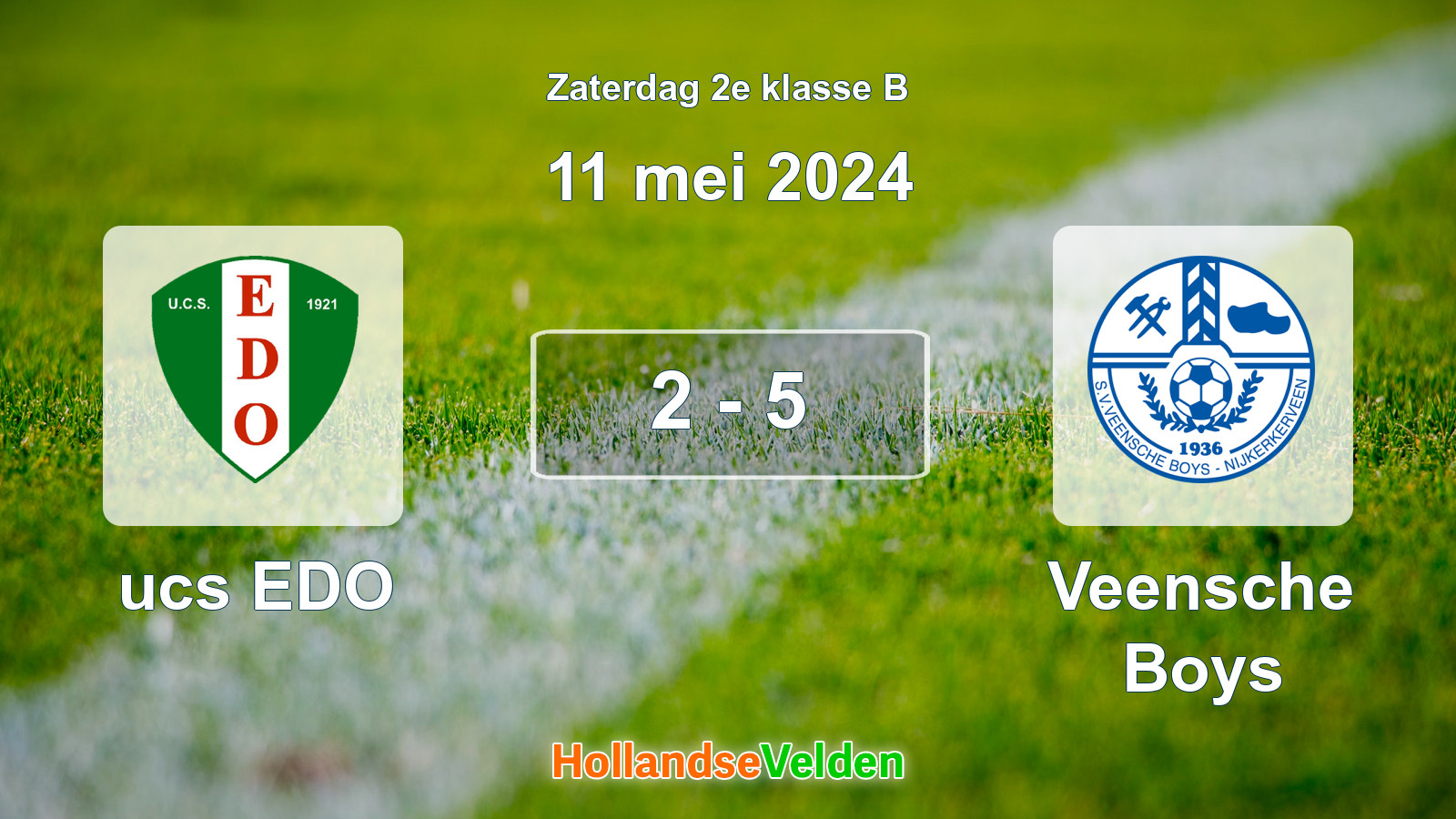 Gespeelde wedstrijd: ucs EDO - Veensche Boys 2 - 5 (11 mei 2024)