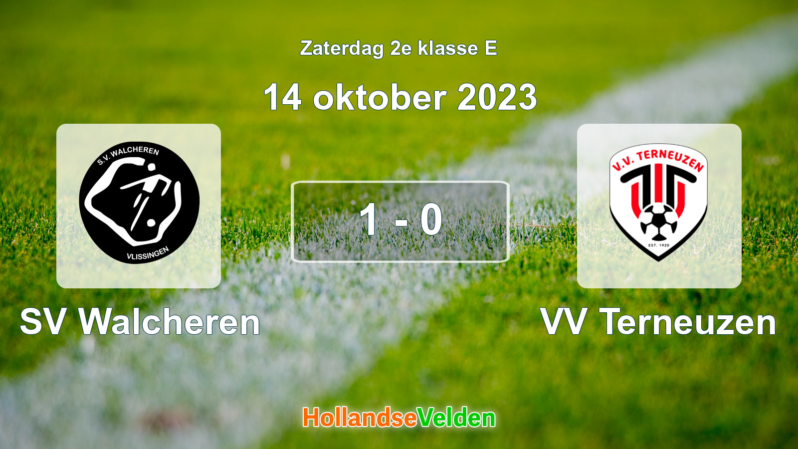 Gespeelde wedstrijd: SV Walcheren - VV Terneuzen 1 - 0 (14 oktober 2023)
