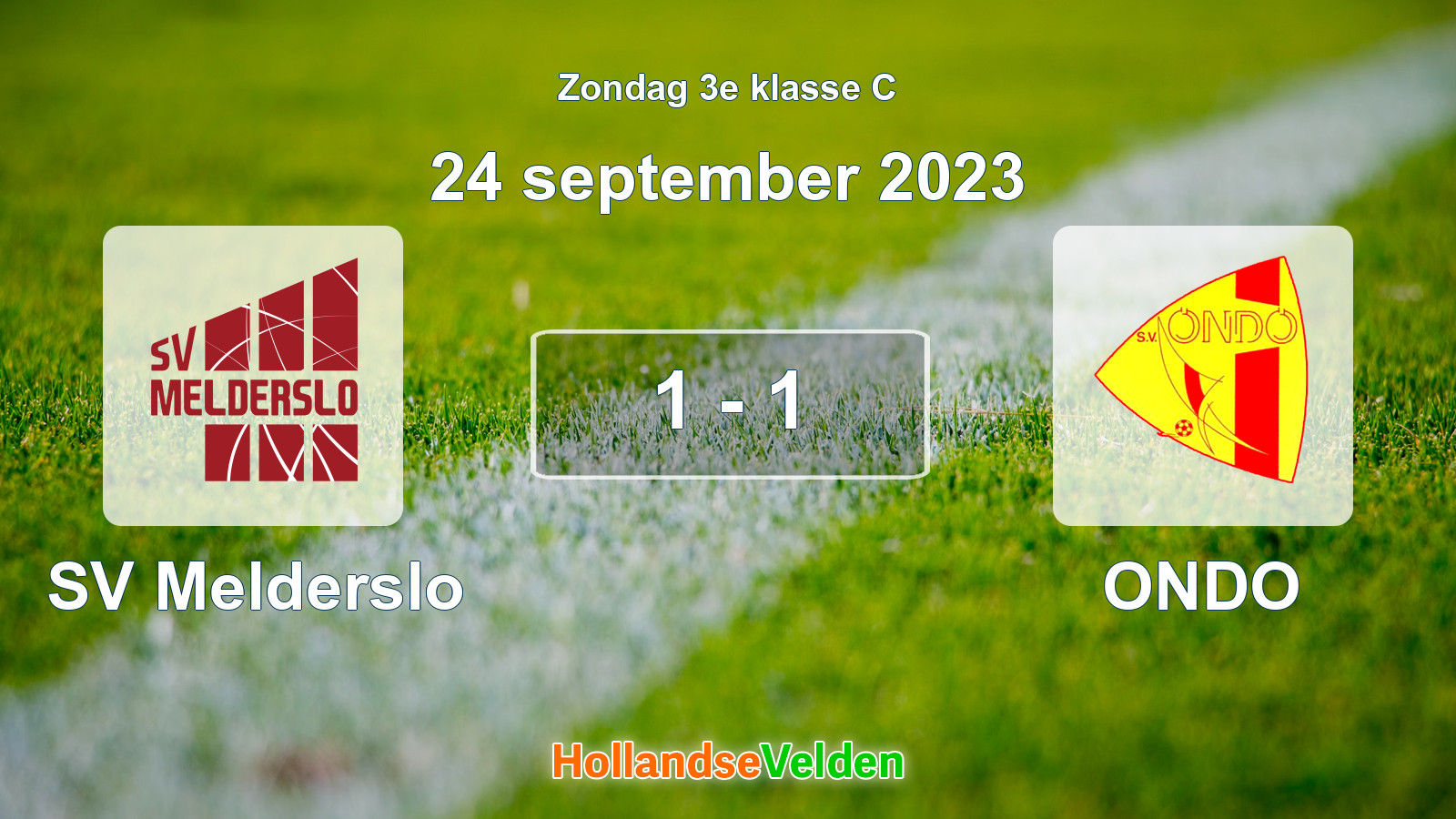 Gespeelde wedstrijd: SV Melderslo - ONDO 1 - 1 (24 september 2023)