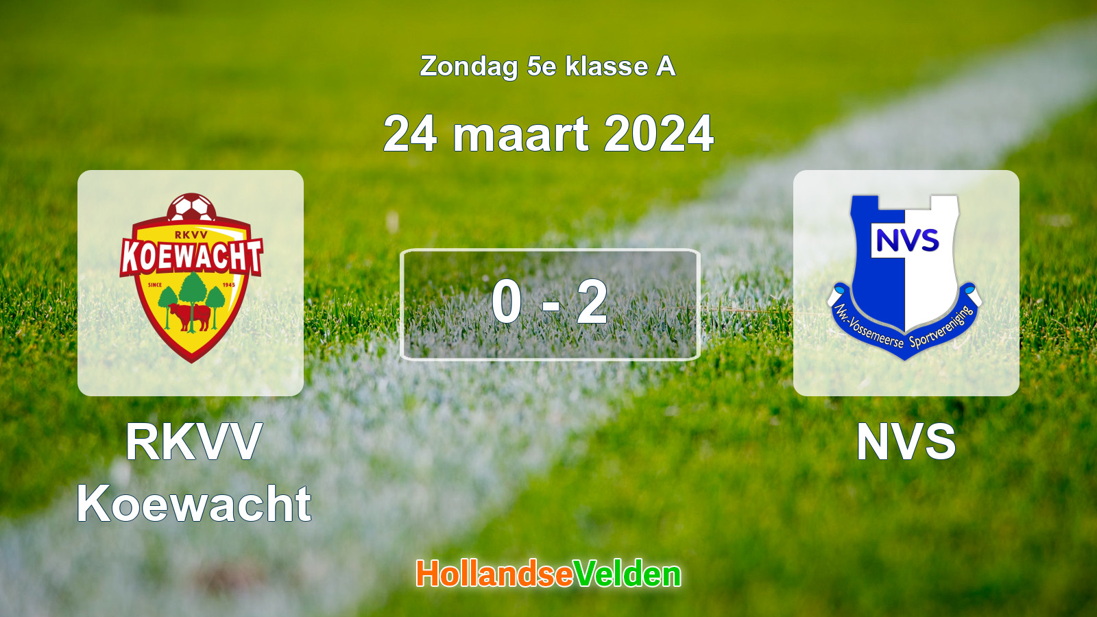Gespeelde wedstrijd: RKVV Koewacht - NVS 0 - 2 (24 maart 2024)