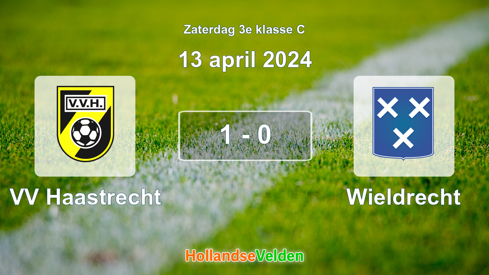 Gespeelde wedstrijd: VV Haastrecht - Wieldrecht 1 - 0 (13 april 2024)