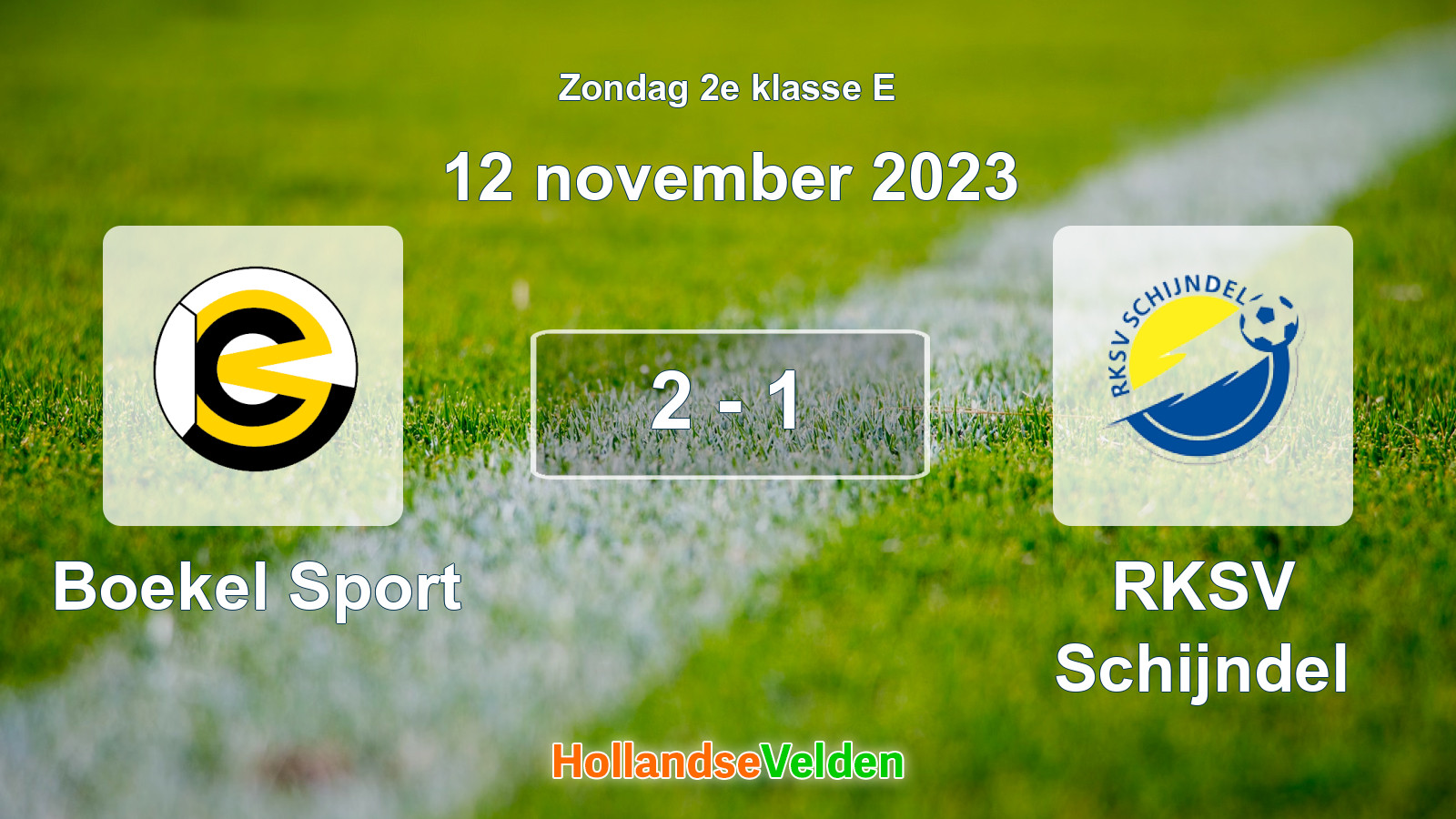 Gespeelde wedstrijd: Boekel Sport - RKSV Schijndel 2 - 1 (12 november 2023)
